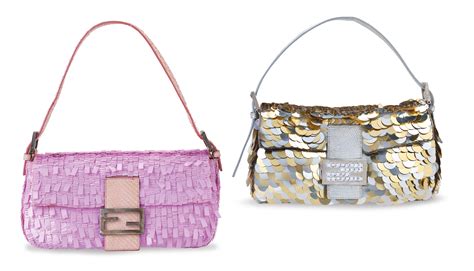 pink and gold fendi baguette bag|fendi baguette size chart.